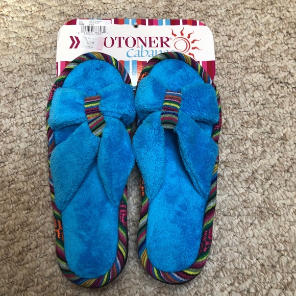 Isotoner Cabanas house slippers size 8.5-9
